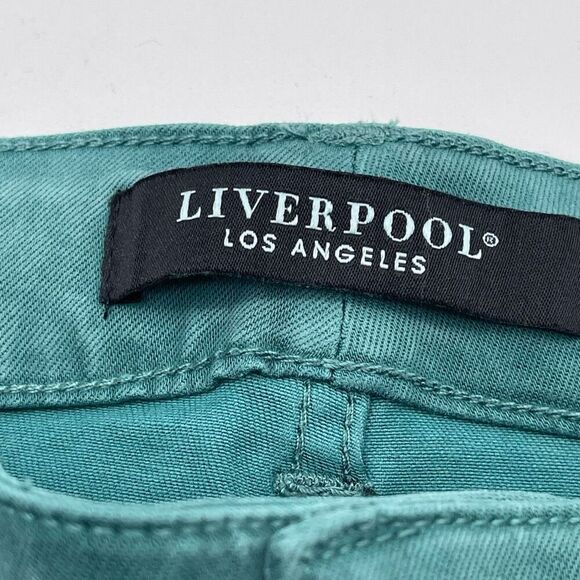LIVERPOOL Jeans Women's Petite Size 6/28 Teal Green Ankle Skinny Medium Wash NWT - Picture 10 of 16